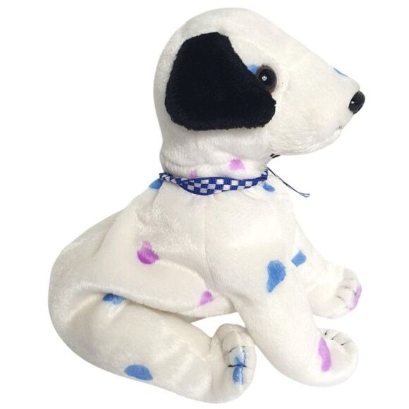 Ty Beanie Baby Dizzy Dalmatian Dog 8" Black Ears Colored Spots Plush 2000 - Picture 2 of 9